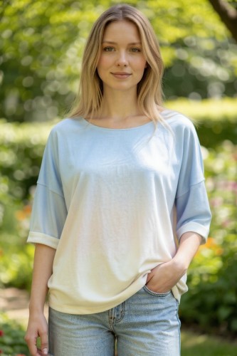 Sweter damski z marszczeniem 