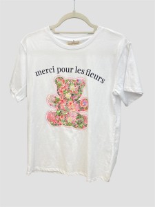 T-shirt damski z misiem i napisem