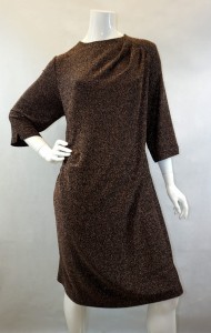 Sukienka mini złoty brokat