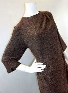 Sukienka mini złoty brokat