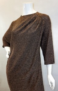 Sukienka mini złoty brokat