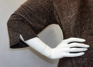 Sukienka mini złoty brokat