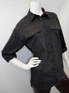 Damska koszula długi rękaw asymetryczna D08D1323