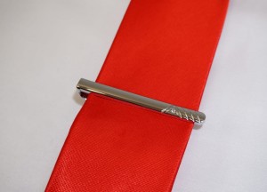 Spinka do krawata wzór z cyrkonią 