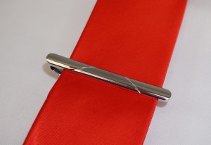 Spinka do krawata wzór zaokrąglone boki