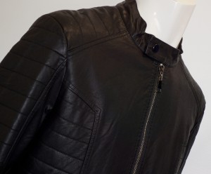 Kurtka męska eko skóra podwójne kieszenie