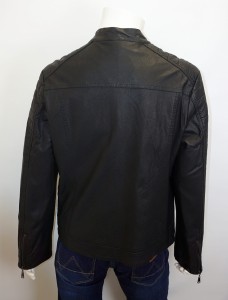 Kurtka męska eko skóra podwójne kieszenie